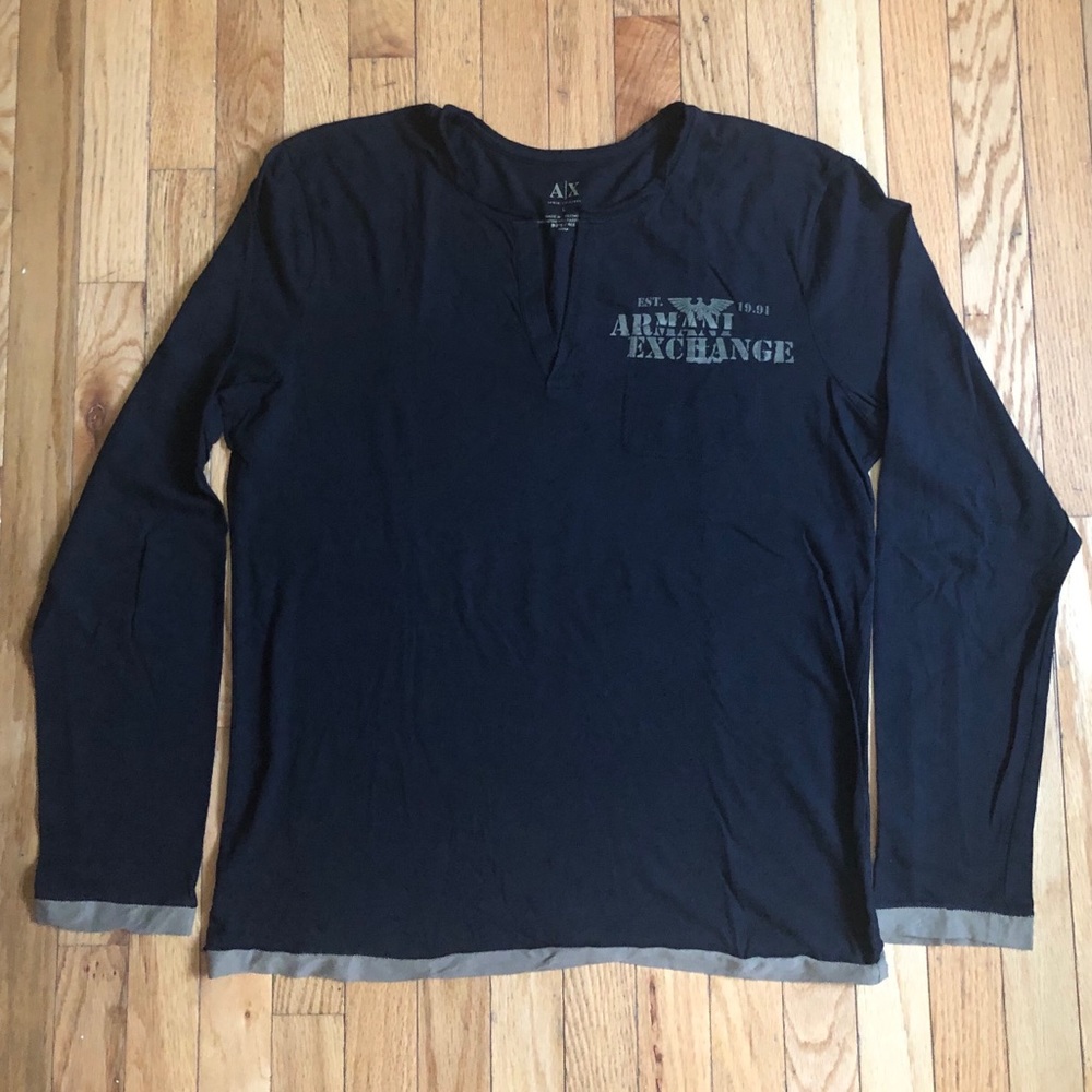 Armani Exchange long sleeve light fabric T-shirt